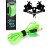 Prémiový tetovací RCA kabel snake green
