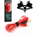 Prémiový tetovací RCA kabel snake red