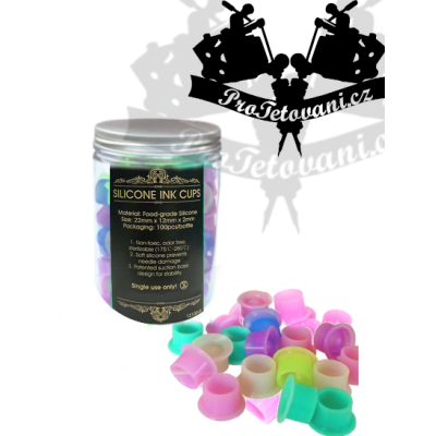 Silikonové kelímky pro tetování MIX BOX 100 ks