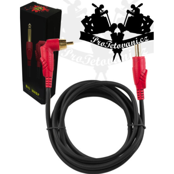 Vysoce odolný RCA kabel BIG WASP RED