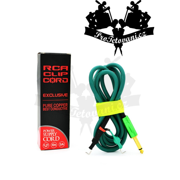 Clip cord pro tetovací strojky Puller Green