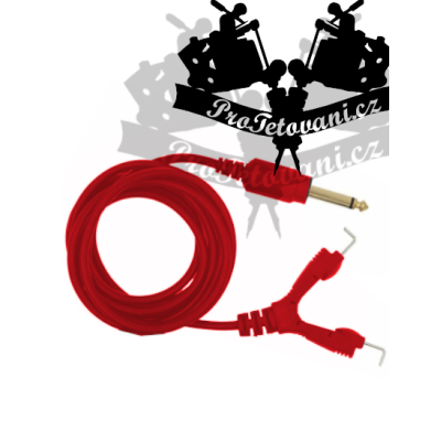 Clip cord pro tetovací strojky Tvrzený Red