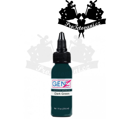 Intenze GEN-Z Dark Green 30ml tetovací barva