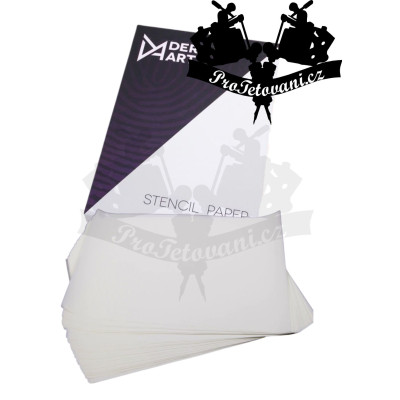 Derma ART Stencil paper průhledný papír pro přenos tetovacího motivu 1 Ks
