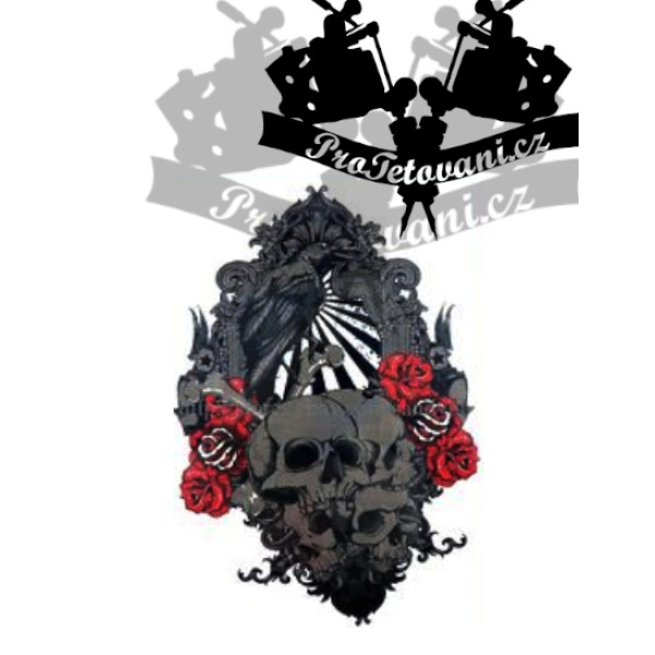 Dočasné tetování tetovačka Havran