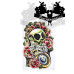 Dočasné tetování tetovačka Skull Freedom
