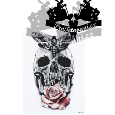 Dočasné tetování tetovačka Smrtihlav
