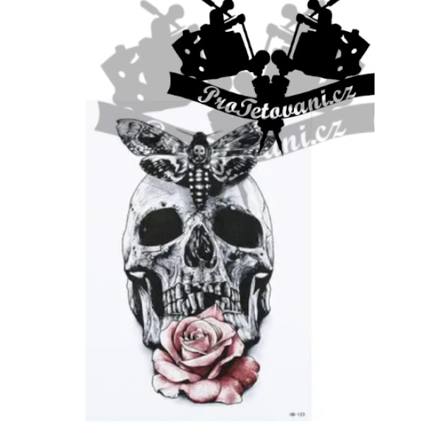 Dočasné tetování tetovačka Smrtihlav