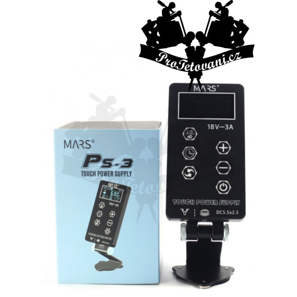 Dotykový LCD tetovací zdroj MARS PS-3