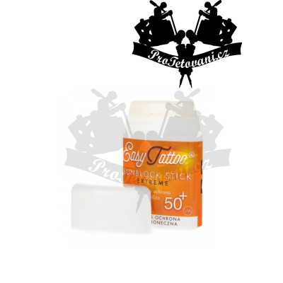 Easytattoo® Extreme Sunblock Stick tuhá tyčinka na tetování a PM +50 UVA