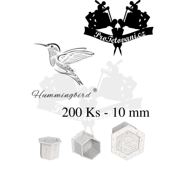 Hummingbird Eco kalíšky s ploškou 200 ks 10 mm