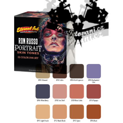 Eternal ink portrétový set uměleckých barev 12ks