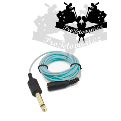 Extra tenčený 3,5 kabel s vývodem 6,3 LIGHT BLUE