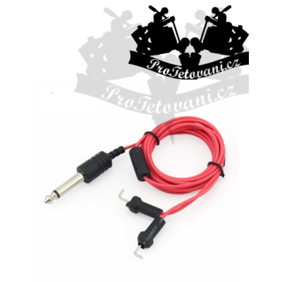 Extra tenčený CLIP CORD pro tetovací strojky RED