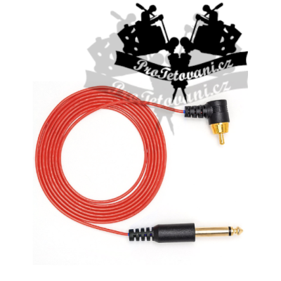 Extra tenčený RCA CORD pro tetovací strojky red