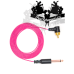 Extra tenčený RCA CORD pro tetovací strojky pink