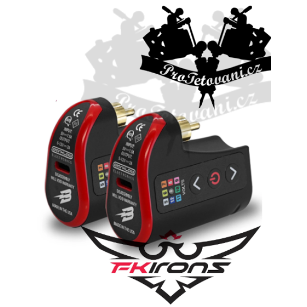 FK IRONS Přenosná dobíjecí baterie LightningBolt RCA DOUBLE PACK 2 Ks