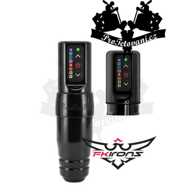 Bezdrátový rotační tetovací strojek pro PMU FK IRONS SPEKTRA FLUX S se DVĚMA BATERIEMI