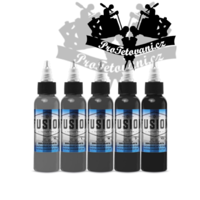 Fusion ink set stínovacích Uměleckých barev Bolo Smooth Grey