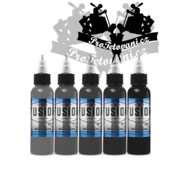 Fusion ink set stínovacích Uměleckých barev Bolo Smooth Grey