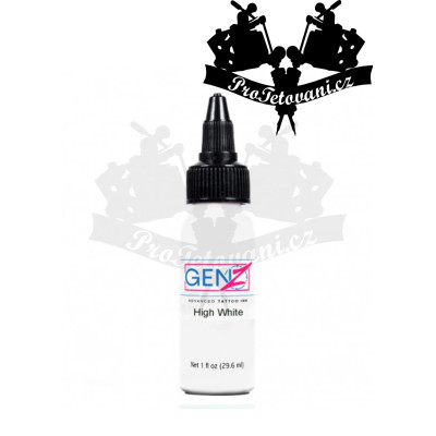 Intenze GEN-Z High White 30ml tetovací barva