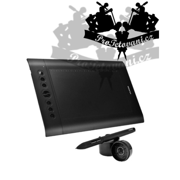 Grafický tablet Huion PRO s perem pro tvorbu tetovacích motivů v pc