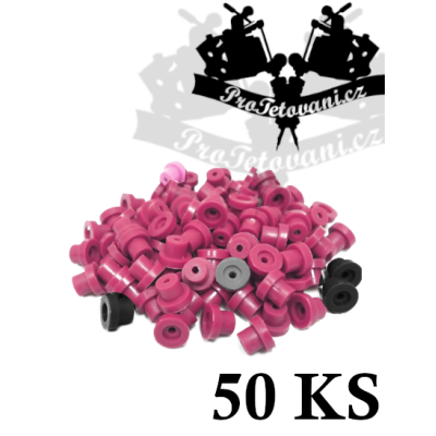 Grommets gumičky pro tetovací strojky 50ks purple mix 