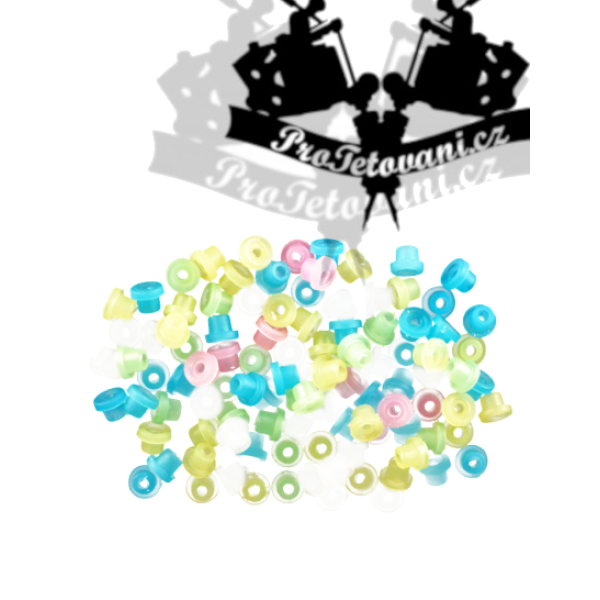 Grommets gumičky pro tetovací strojky 50ks Sweet mix 