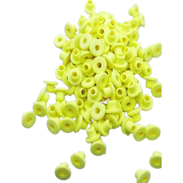 Grommets gumičky pro tetovací strojky yellow 30ks