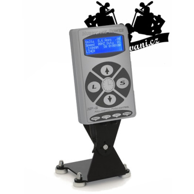 HURRICANE LCD SILVER tetovací zdroj s ovládacím panelem