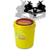 Nádobka pro tetovací odpad 3l žlutá kulatá Nádobka pro tetovací odpad 3l žlutá kulatá