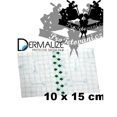 Ochranná folie po tetování DERMALIZEPRO kus 10cm x 15cm