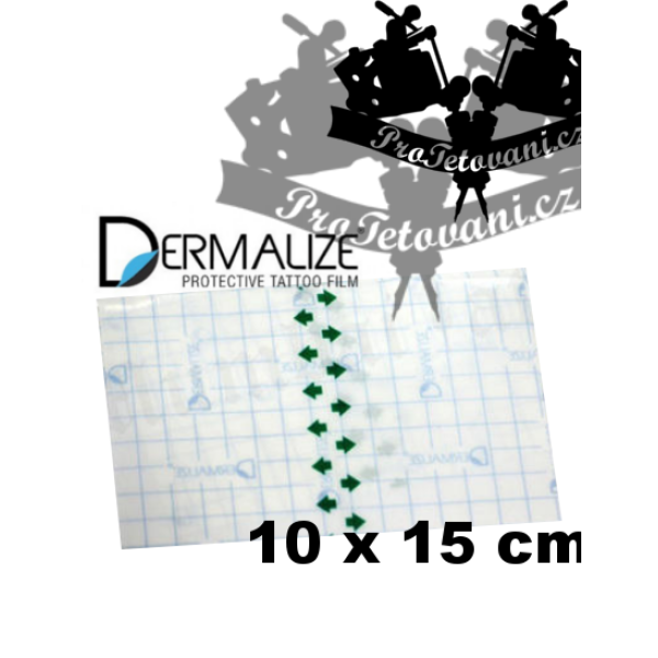 Ochranná folie po tetování DERMALIZEPRO kus 10cm x 15cm