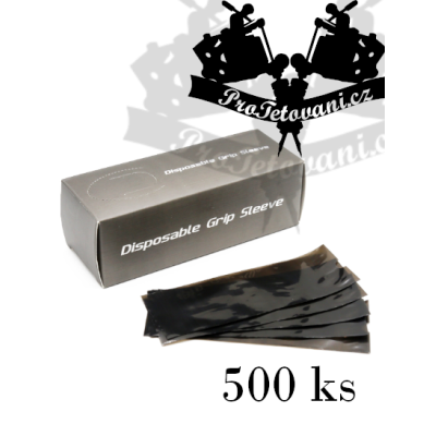 Ochranný obal na tetovací grip 500 ks Grey