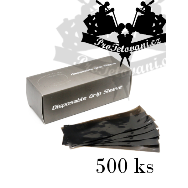 Ochranný obal na tetovací grip 500 ks Grey