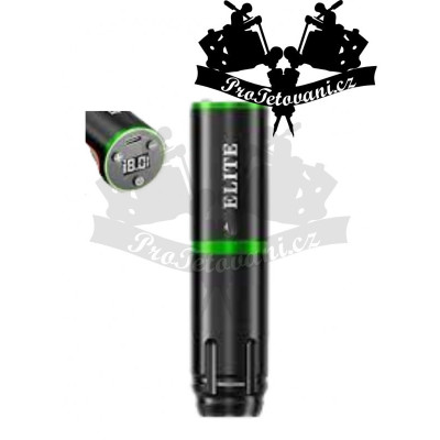 Bezdrátový rotační tetovací strojek ELITE FLY V2 bateriový GREEN 4 mm