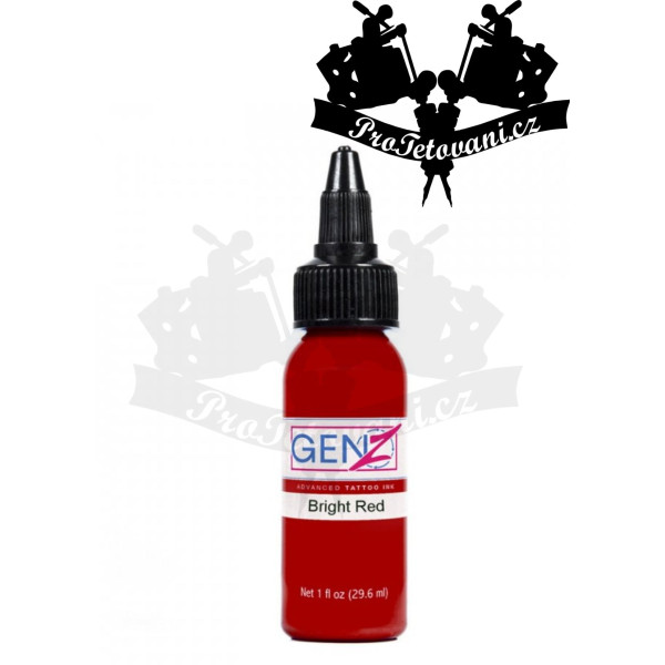 Intenze GEN-Z Bright Red 30ml tetovací barva