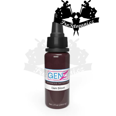 Intenze GEN-Z Dark Brown 30ml tetovací barva