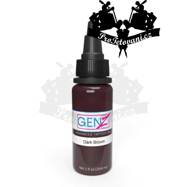 Intenze GEN-Z Dark Brown 30ml tetovací barva