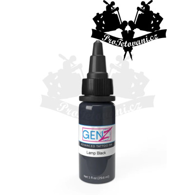 Intenze GEN-Z Lamp Black 30ml tetovací barva