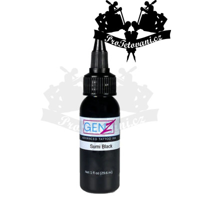 Intenze GEN-Z Black Sumi 30ml tetovací barva