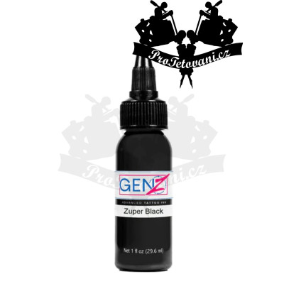Intenze GEN-Z Zuper Black 30ml tetovací barva