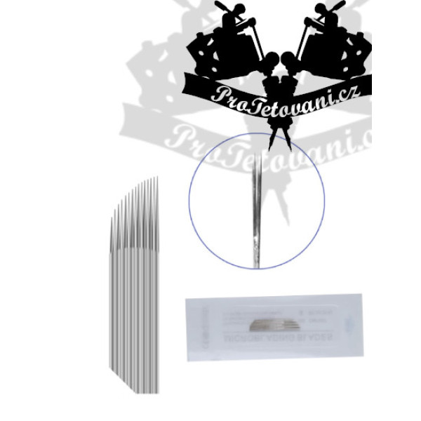 Jehla čepelka pro 3D permanentní make up Sketch blade dvouřadá