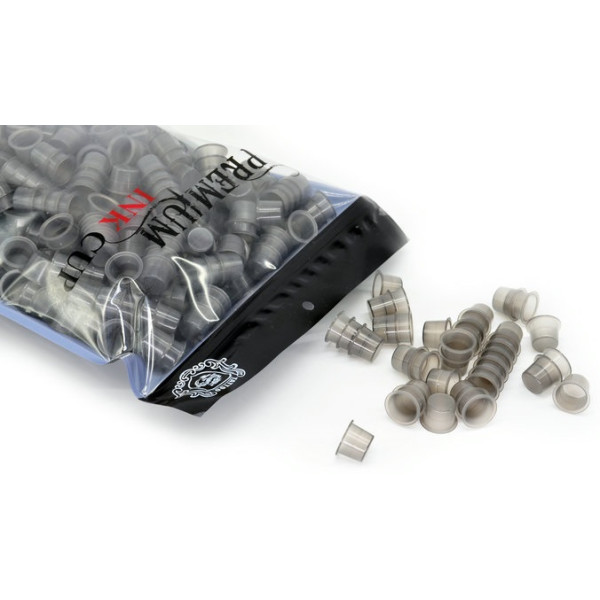 Kalíšky pro tetovací barvy 15mm 50ks Grey