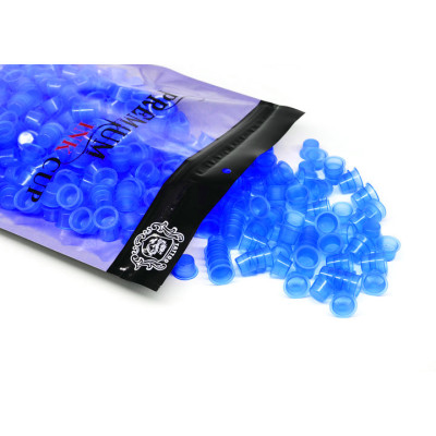 Kalíšky pro tetovací barvy 15mm 50ks Blue