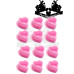 Silikonové kalíšky na tetovací barvu HEARTH PINK 100 ks s ploškou