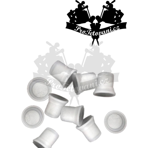Náhradní kalíšky na tetovací barvu s houbičkou 10ks