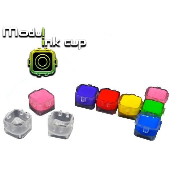 Spojovací kalíšky Modul Ink na tetovací barvu 15mm 20ks