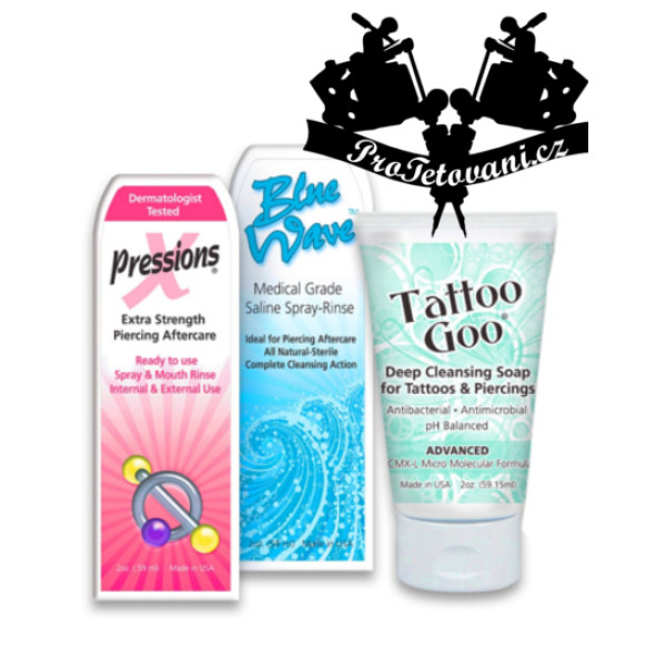 Kompletní sada pro péči o piercing
