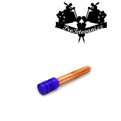 Kontaktní šroub pro cívkové tetovací strojky Standart Blue